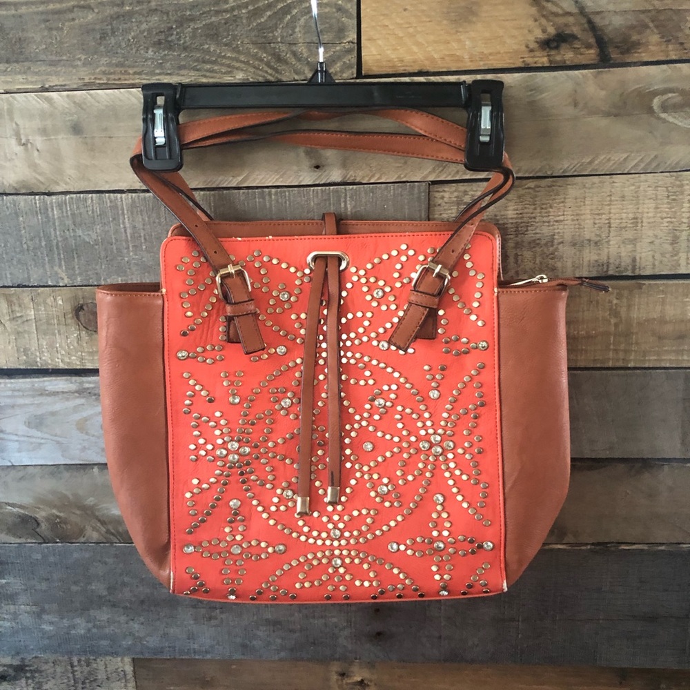 Buckle brand handbag